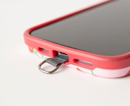 Leather Looplet / Strawberry Cream