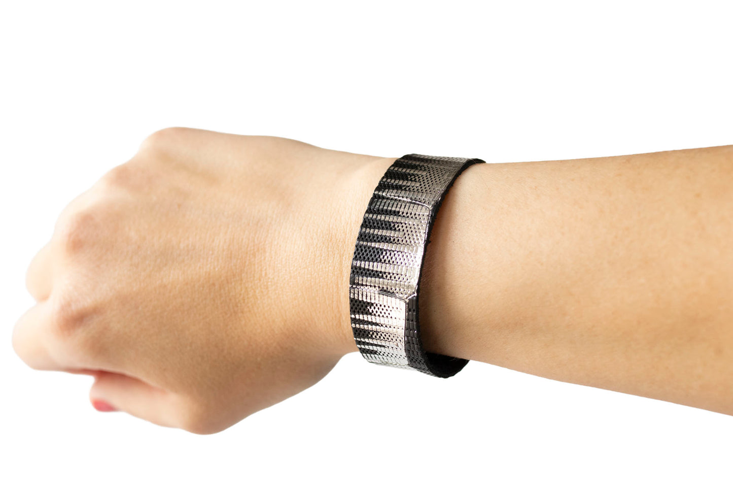 Leather Bracelet / Slim Cuff / Moonlight Deco