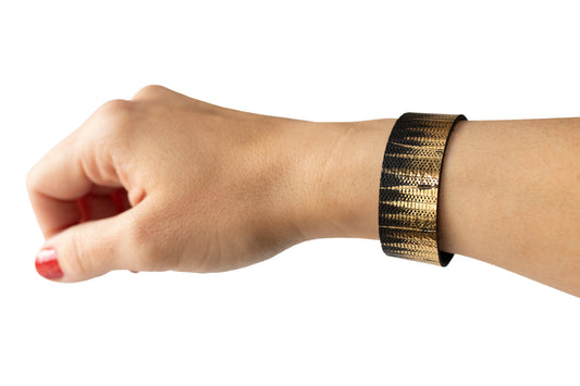 Leather Bracelet / Slim Cuff / Empire Gold