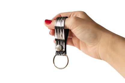 Leather Keychain / Snap Loop / Moonlight Deco