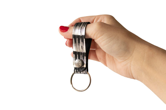 Leather Keychain / Snap Loop / Moonlight Deco