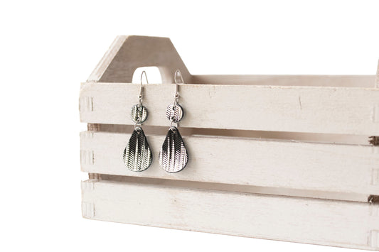 Leather Earrings / Droplets / Moonlight Deco