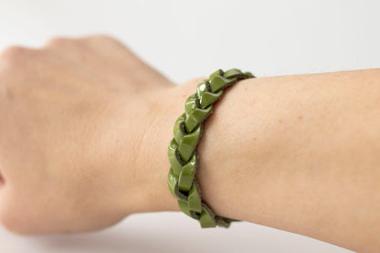 Braided Leather Bracelet / Gloss-o-cado