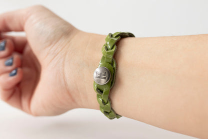 Braided Leather Bracelet / Gloss-o-cado