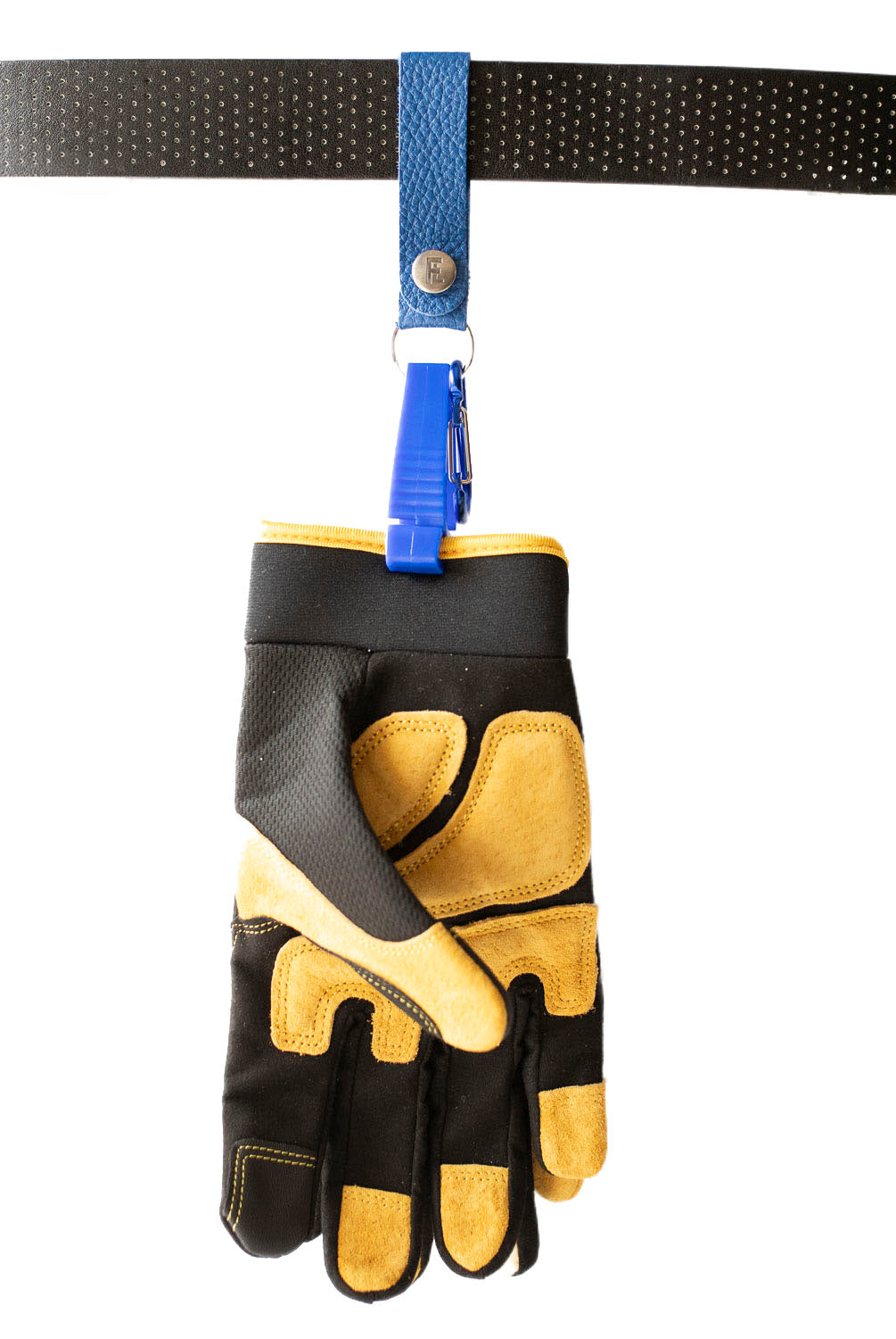 Loop & Hold / Leather Belt Loop Glove Keeper / Royal Blue