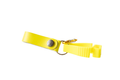 Loop & Hold / Leather Belt Loop Glove Keeper / Neon Yellow