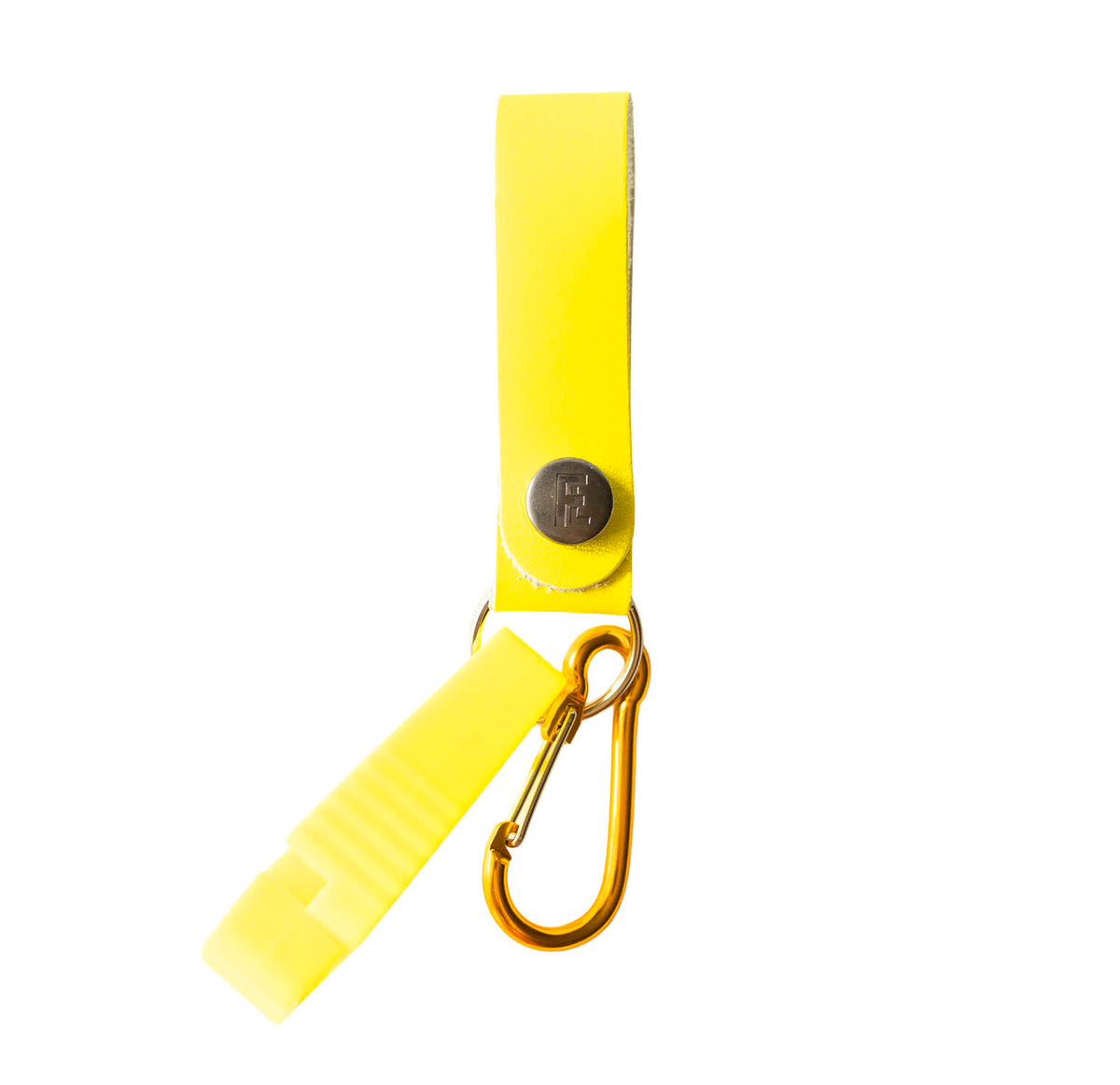 Loop & Hold / Leather Belt Loop Glove Keeper / Neon Yellow