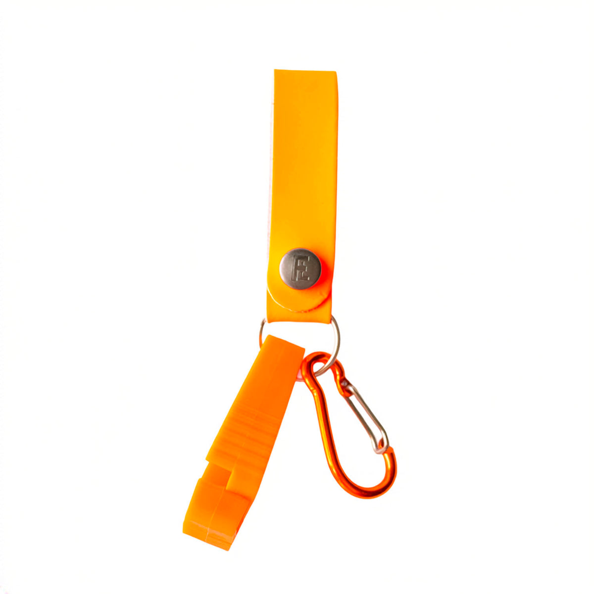 Loop & Hold / Leather Belt Loop Glove Keeper / Neon Orange