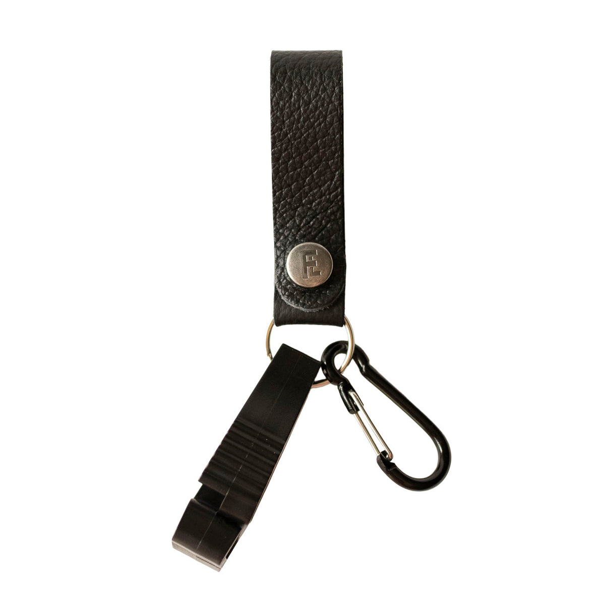 Loop & Hold / Leather Belt Loop Glove Keeper / Deep Black