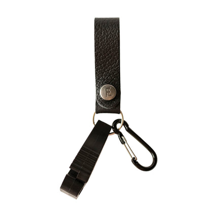 Loop & Hold / Leather Belt Loop Glove Keeper / Deep Black