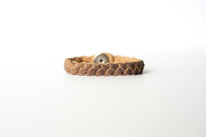 Braided Leather Bracelet / Earthen