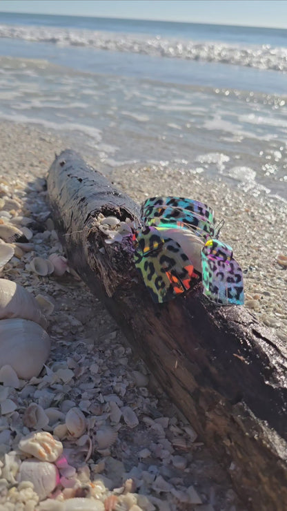 Leather Bracelet / Original Sliced Cuff / Party Animal Jelly