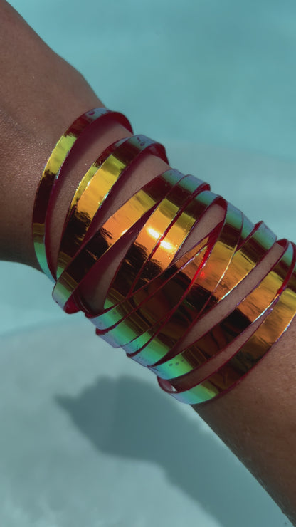 Braided Bracelet / Hot Pepper Jelly