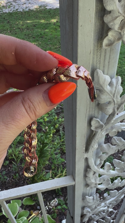 Braided Leather Bracelet / Soft Rosegold