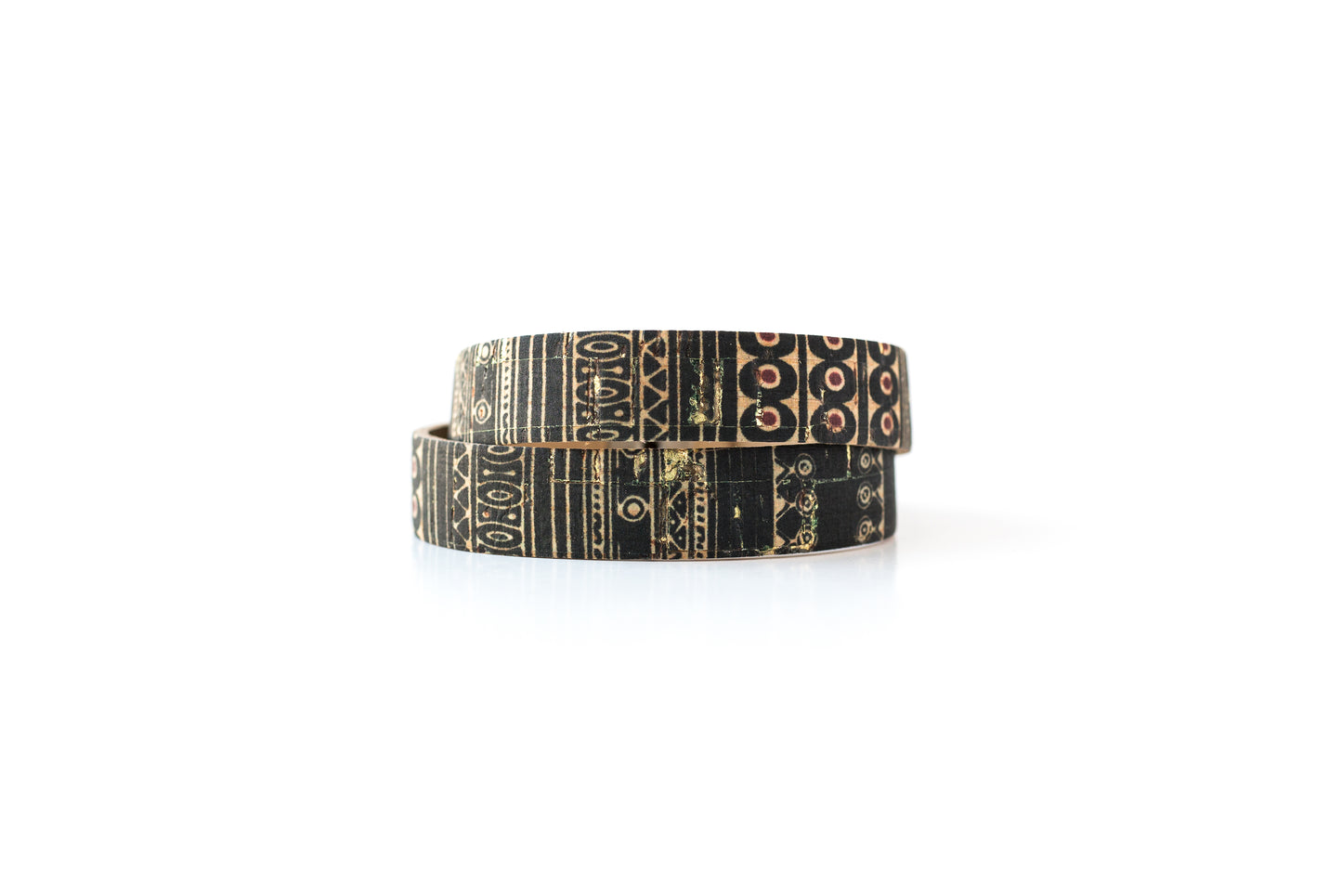 Leather Bracelet / Slim Wrap Cuff / Egyptian Cork