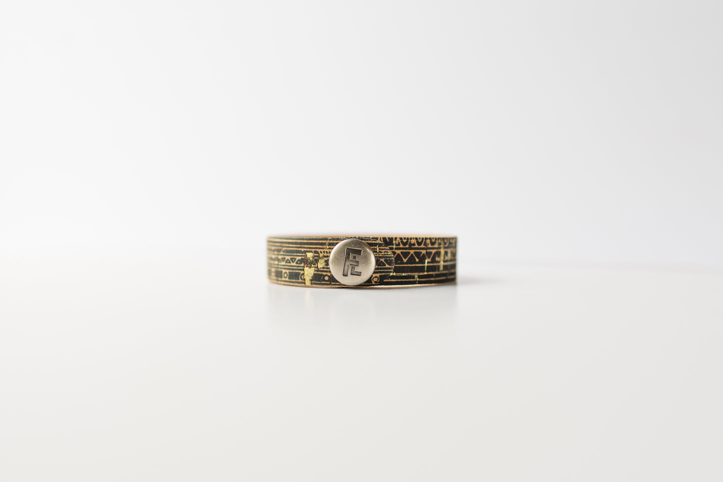 Leather Bracelet / Skinny Slim Cuff / Egyptian Cork
