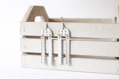 Leather Earrings / Sunrays / Prism