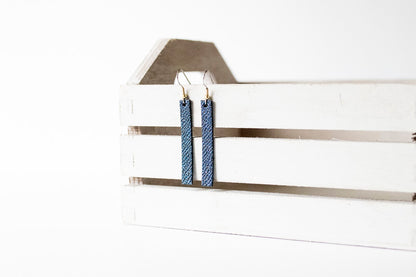 Leather Earrings / Simple / Midnight Twinkle
