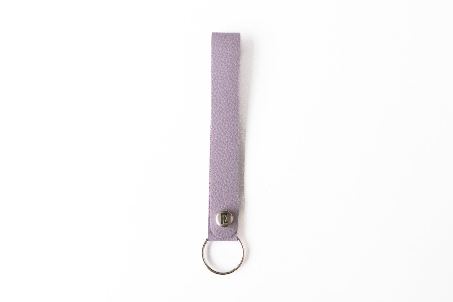 Leather Wristlet Keychain / Snap Loop / Orchid
